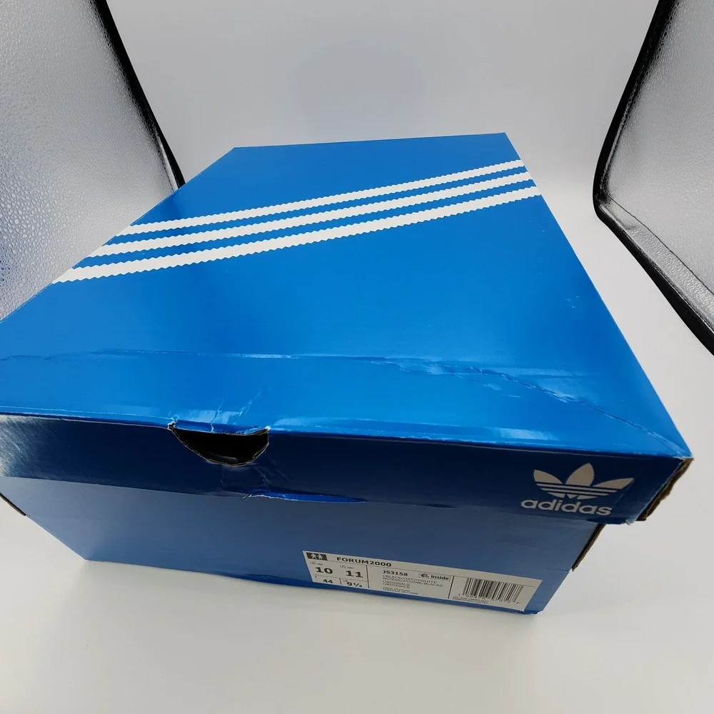 Adidas Originals Forum 2000 Shoes Mens 10 Black Oat Off White Leather NEW‎
